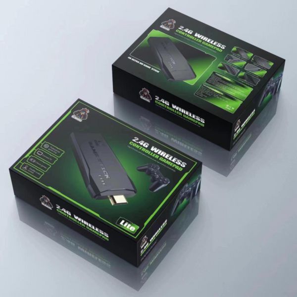Игровая приставка M8 64G 4К с 2 беспроводными джойстиками 10000 игр консоль для телевизора 2078281226 фото
