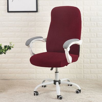 Чехол на офисное кресло на молнии Slavich бордовый стрейч-жаккард M 87914 фото