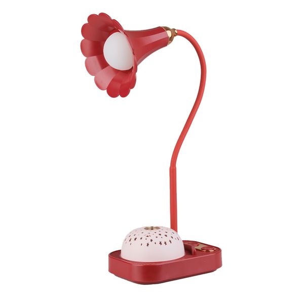 Лампа настольная аккумуляторная ночник 3.2 Вт светильник с проекцией звездного неба UP-180 Красный 1892373101 фото