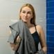 Набір спортивних рушників 2 шт Love You з мікрофібри 50х90 + 70х140 Сірий 2098 фото 10