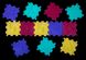 Масажний килимок для дітей Ортек Пазли "Математика" 32 елемента 10121 фото 7