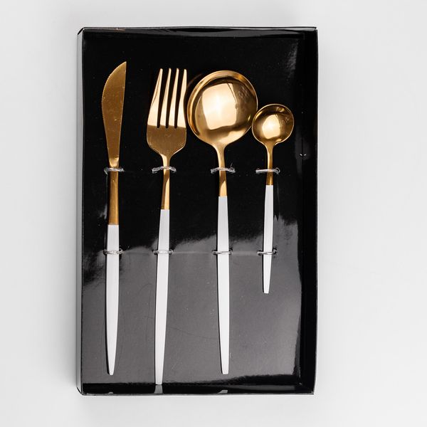 Набор столовых приборов Cutlery set из нержавеющей стали на 1 персону 4 штуки 2047833084 фото