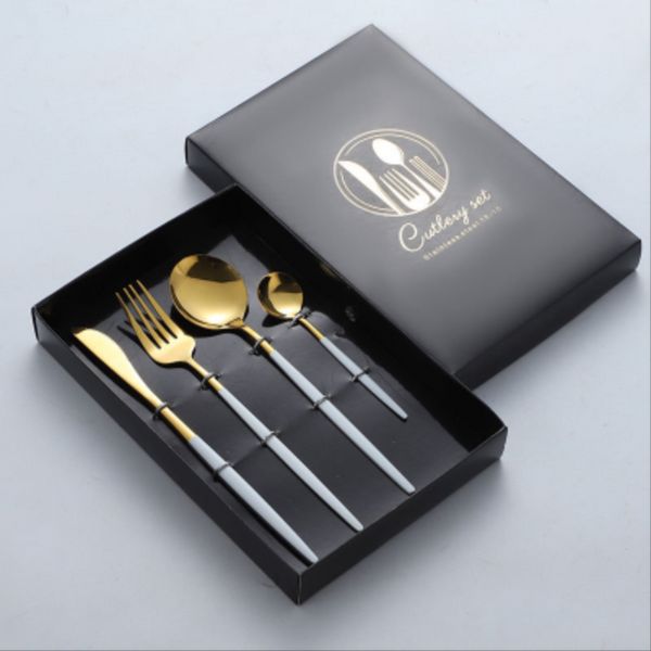 Набор столовых приборов Cutlery set из нержавеющей стали на 1 персону 4 штуки 2047833084 фото