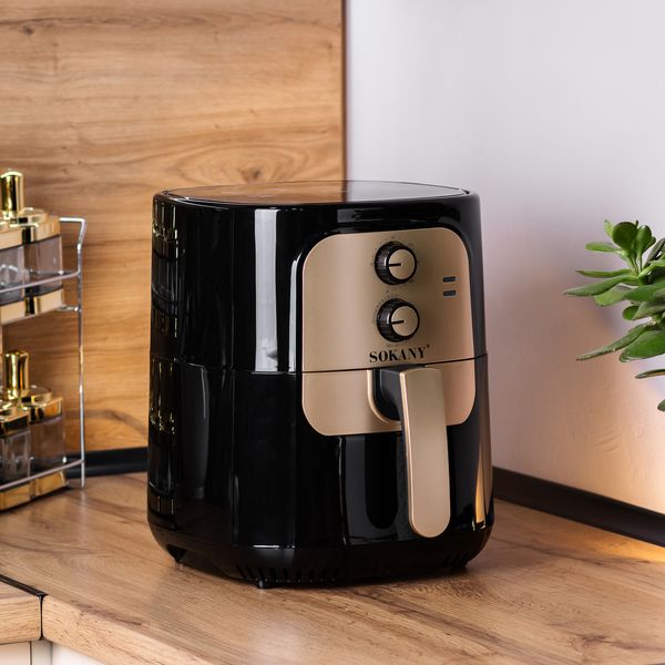 Аерофритюрниця електрична аерогриль SOKANY SK-10025 Healthy AirFryer 1400Вт 6.5l мультипіч 2114460272 фото