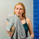 Дорожній спортивний рушник Love You з мікрофібри з чохлом Світло-сірий 50х90 2912847 фото 4