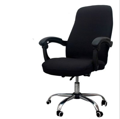 Чехол для офисного кресла Slavich черный эластичный-жаккард M 87915 фото