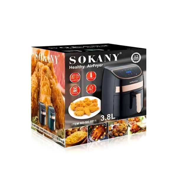 Аерофритюрниця SOKANY SK-8011 Healthy Airfryer 1500W 3.8l аерогриль мільтипіч 2024546682 фото