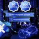 Гірлянда Роса Крапля 50 метрів 500 LED лампочок світлодіодна гірлянда в котушці мідний дріт 50 м 8 функцій + пульт Синій 1961022994 фото 6