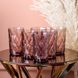 Склянка для напоїв висока гранована з товстого скла набір 6 шт Рожевий 2025939416 фото 1