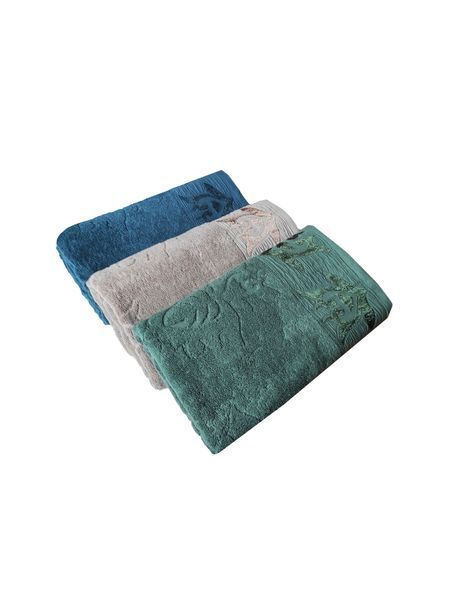 Рушник зелений HomeBrand 70x140 см 1513 фото