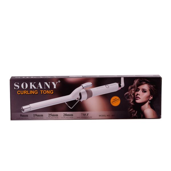 Плойка професійна для завивки волосся 9 мм щипці для локонів Sokany 667-9 2019232004 фото