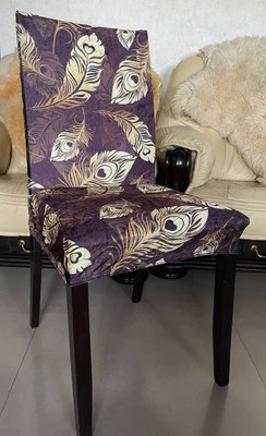Чохол натяжний на стілець абстракція вензеля жар-птиця Туреччина 5378 фото