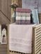 Рушник Phillipus вензель 2 блакитний HomeBrand 70x140 см 1855 фото