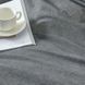 Комплект постельного белья Вареный хлопок WC01 темно-серый Евро 10672035 фото 2
