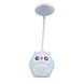 Лампа настільна дитяча акумуляторна з USB 4.2 Вт сенсорний настільний світильник Сова CS-289 Синій 1892236491 фото 2