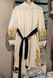 Плаття вишиванка с вышитыми черніми и желтыми колосьями Белая S A-006005 фото 4
