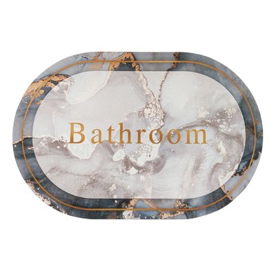 Влагопоглощающий коврик мрамор "Bathroom" 38*58CM*3MM (D) SW-00001569 991943629 фото