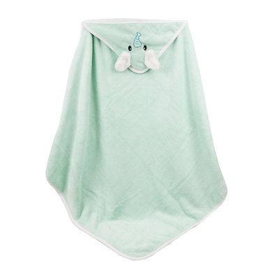 Детское полотенце-уголок с вышивкой светло-зеленый HomeBrand 2298 фото