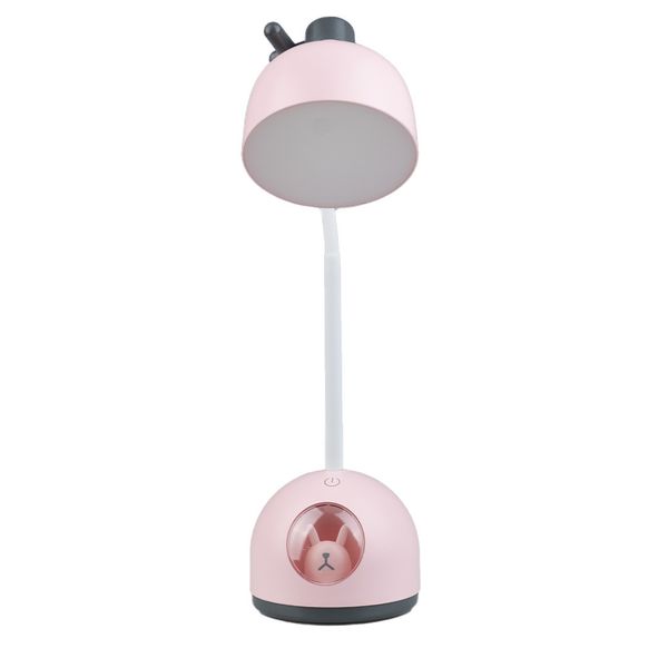 Лампа настільна акумуляторна дитяча 4 Вт нічник настільний із сенсорним керуванням LT-A2084 Рожевий 1892021917 фото