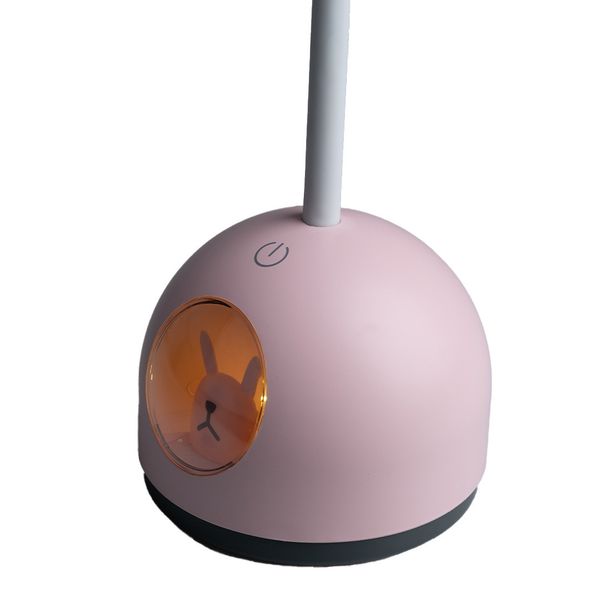 Лампа настільна акумуляторна дитяча 4 Вт нічник настільний із сенсорним керуванням LT-A2084 Рожевий 1892021917 фото