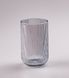 Склянка для напоїв висока фігурна прозора ребриста з товстого скла набір 6 шт Блакитний 2026398308 фото 3