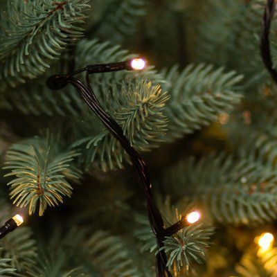 Гірлянда нитка 16м на 180 LED лампочок світлодіодна чорний провід 8 режимів роботи Жовтий 1960076589 фото