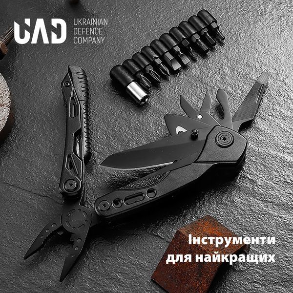 Мультитул UAD 13 інструментів Чорний 1587 фото
