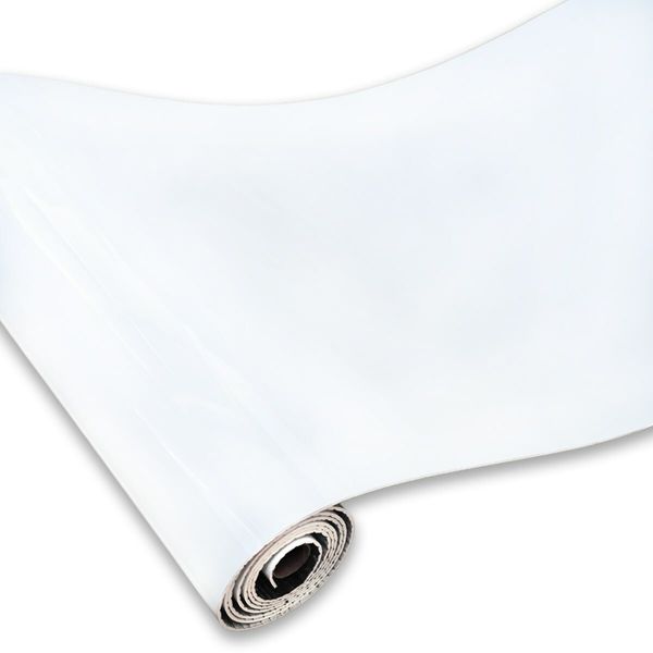 Самоклеюча вінілова плитка в рулоні біла 3000х600х2мм Глянсова SW-00001284 991943412 фото