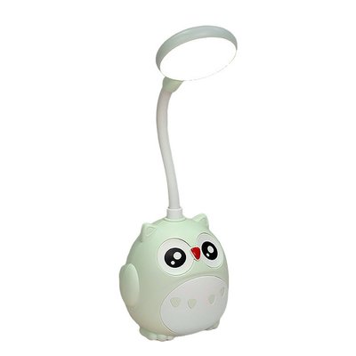 Лампа настольная детская аккумуляторная с USB 4.2 Вт настольный светильник сенсорный Сова CS-289 Зеленый 1892236492 фото