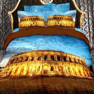Комплект постельного белья 3D Колизей CITY7 Евро 1067176 фото