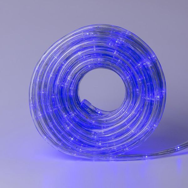 Гирлянда уличная лента светодиодная Дюралайт 240 LED 7м морозоустойчивая прозрачный провод Синий 1958894946 фото