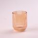 Склянка для напоїв фігурна прозора ребриста з товстого скла набір 6 шт Бурштиновий 2026402941 фото 2