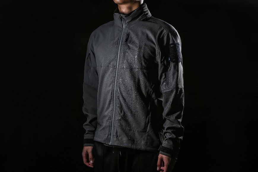 Куртка вітровка Emerson Blue label fog windproof soft-shell Сіра S 2721702 фото