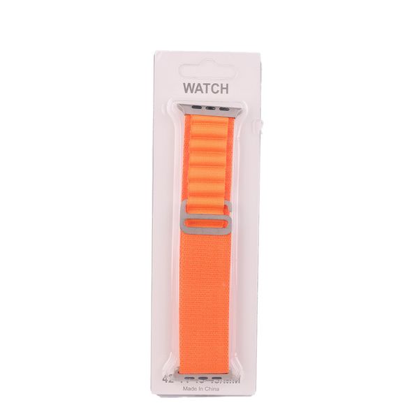 Ремінець Watch Ocean Band до годинника SmartX Ultra /Apple Watch кріплення на 42/44/45/49 мм Жовтогарячий 1875882218 фото