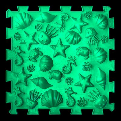 Масажний килимок для дітей Пазли Мікс Морські 1 елемент 09688 фото