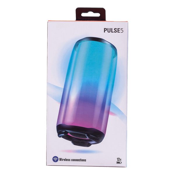 Портативная колонка Bluetooth Pulse 5 беспроводная аккумуляторная 8 Вт с подсветкой и USB Білий 1877478423 фото