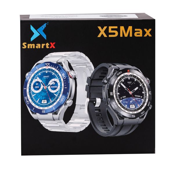 Смарт годинник SmartX X5Max чоловічий / дзвінки (Android, iOS) +2 ремінці 1875890502 фото