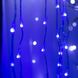 Гирлянда Водопад 3х2 м 210 LED (480 L) лампочек светодиодная прозрачный провод 10 нитей 8 режимов Синий 1961070651 фото 1