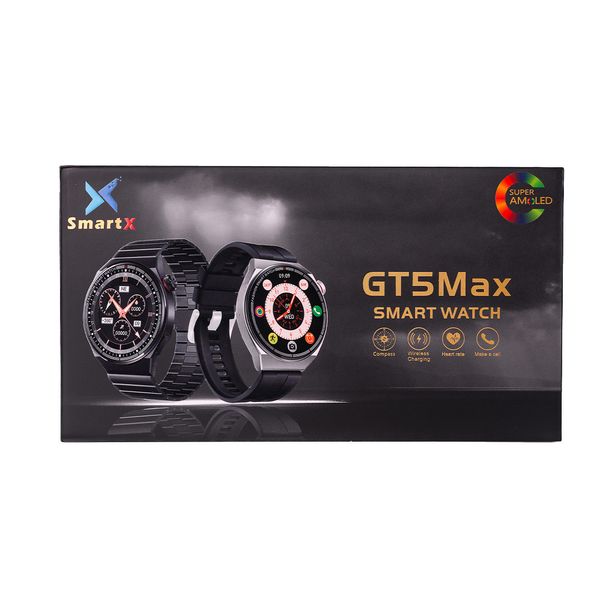 Смарт годинник чоловічий водонепроникний SmartX GT5 Max / дзвінки GPS (Android та iOS) 1875898085 фото