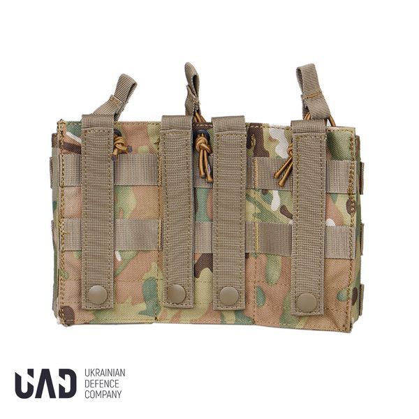 Підсумок військовий потрійний для магазинів AK/AR UAD Мультикамуфляж 1620 фото