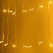 Гирлянда Водопад 3х2 м 210 LED (480 L) лампочек светодиодная прозрачный провод 10 нитей 8 режимов Желтый 1961077819 фото 2