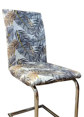 Чохол натяжний на стілець абстракція пальма Туреччина 12400 фото