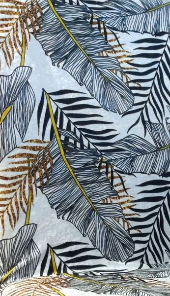 Чехол натяжной на стульчик абстракция пальма Турция 12400 фото