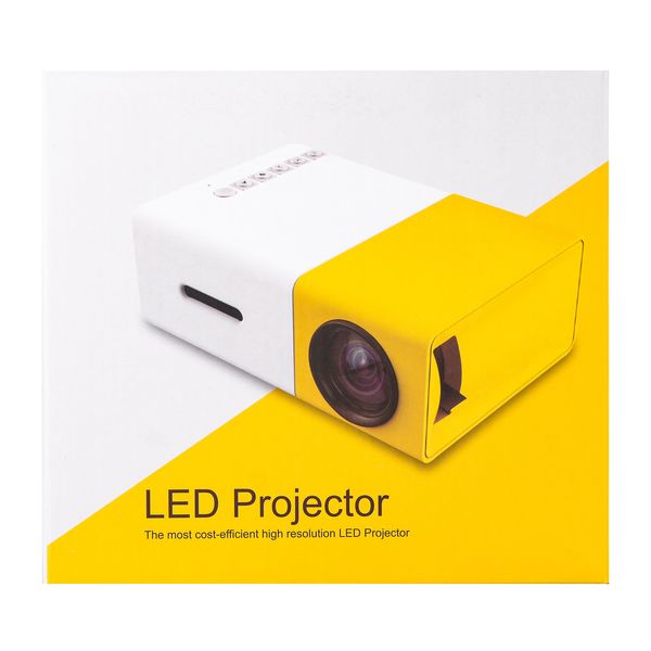 Проектор портативный мини 1080p HD Led для дома и офиса 220 Вт кинопроектор с динамиком 1877977337 фото