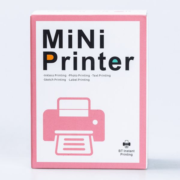 Дитячий міні-принтер портативний бездротовий акумуляторний з термодруком + папір 2140008463 фото