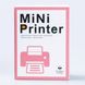 Детский мини-принтер портативный беспроводной аккумуляторный с термопечатью + бумага 2140008463 фото 7