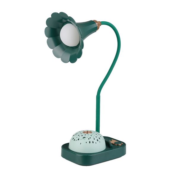 Лампа настольная аккумуляторная ночник 3.2 Вт светильник с проекцией звездного неба UP-180 Зеленый 1892373100 фото